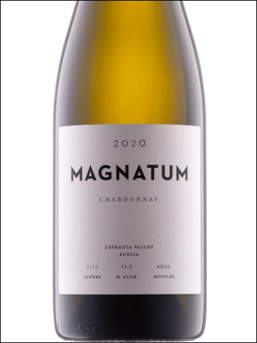 фото Magnatum Chardonnay Магнатум Шардоне Россия вино белое