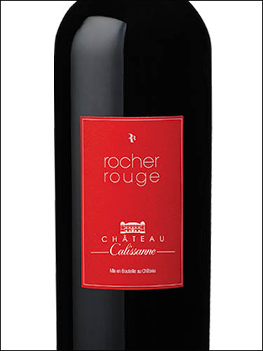 фото Chateau Calissanne Rocher Rouge Coteaux d'Aix-en-Provence AOC Шато Калиссан Роше Руж Кото д'Экс-ан-Прованс Франция вино красное