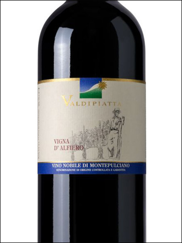 фото Valdipiatta Vigna d'Alfiero Vino Nobile di Montepulciano DOCG Вальдипьятта Винья д'Альфьеро Вино Нобиле ди Монтепульчано Италия вино красное