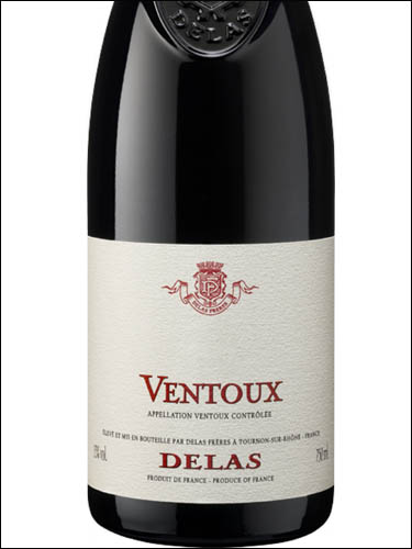 фото Delas Ventoux AOC Делас Фрер Ванту АОС Франция вино красное