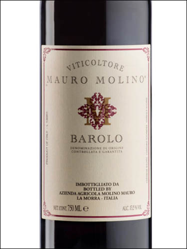 фото Mauro Molino Barolo DOCG Мауро Молино Бароло Италия вино красное