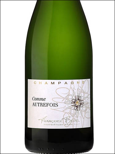 фото Champagne Francoise Bedel Comme Autrefois Brut Шампань Франсуаз Бедель Ком Отрфуа Брют Франция вино белое