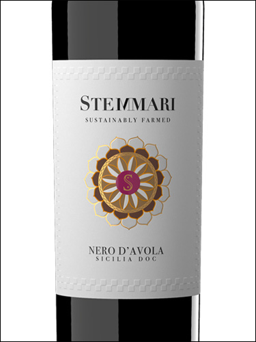 фото Stemmari Nero d'Avola Sicilia DOC Стеммари Неро д'Авола Сицилия Италия вино красное