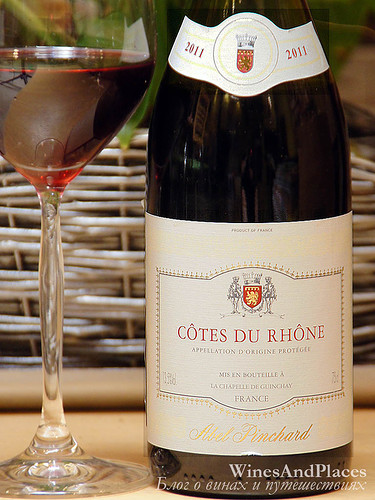 фото Abel Pinchard Cotes du Rhone Rouge AOC Абель Паншар Кот дю Рон Руж АОС Франция вино красное