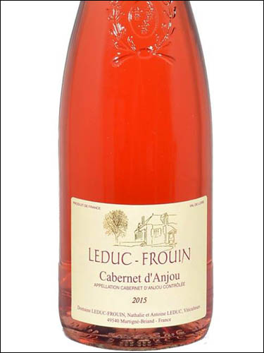 фото Domaine Leduc-Frouin Cabernet d'Anjou AOC Домен Ледюк-Фруэн Каберне д'Анжу Франция вино розовое