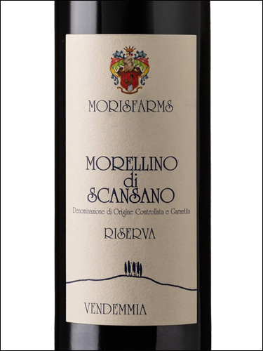фото Moris Farms Morellino di Scansano Riserva DOCG Морис Фармс Мореллино ди Скансано Ризерва  Италия вино красное