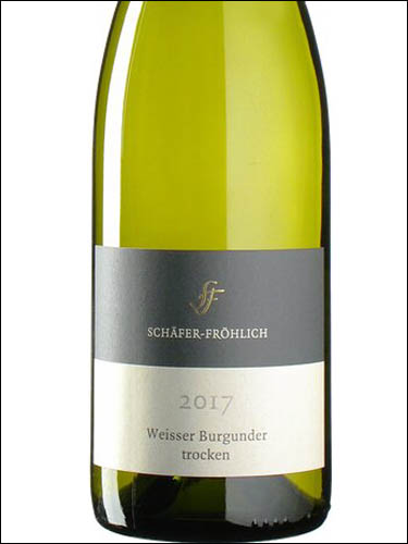 фото Schafer-Frohlich Weissburgunder troken Шефер-Фрёлих Вайсбургундер трокен Германия вино белое