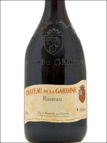 фото Chateau de la Gardine Rasteau AOC Шато де ля Гардин Расто Франция вино красное