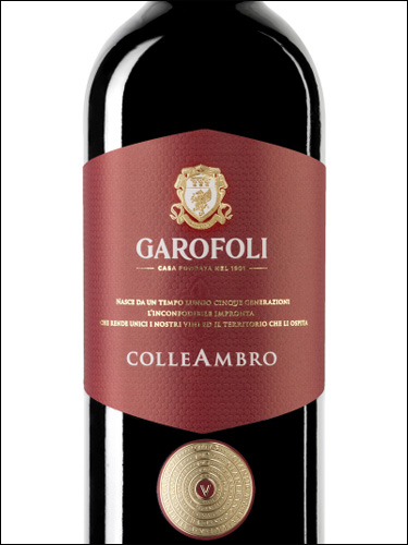 фото Garofoli Colle Ambro Rosso Piceno DOC Гарофоли Колле Амбро Россо Пичено Италия вино красное