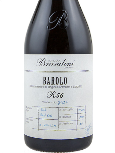 фото Brandini R56 Barolo DOCG Брандини Р56 Бароло Италия вино красное