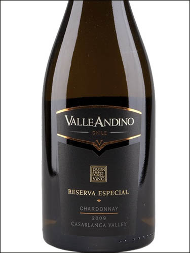 фото Valle Andino Reserva Espesial Chardonnay Valle de Casablanca DO Валле Андино Ресерва Эспесиаль Шардоне Долина Касабланка Чили вино белое
