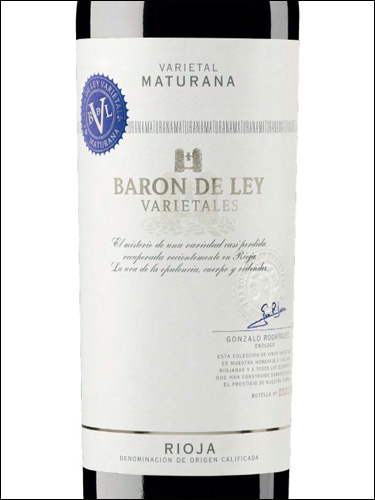 фото вино Baron de Ley Varietales Maturana Rioja DOCa 