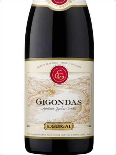 фото E.Guigal Gigondas Rouge AOC Э. Гигаль Жигондас Руж АОС Франция вино красное