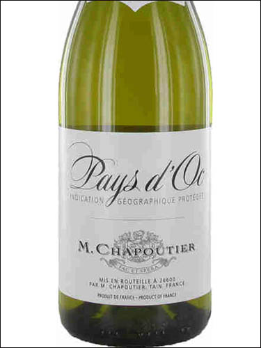 фото M.Chapoutier Blanc Pays d'Oc IGP М. Шапутье Блан Пэй д'Ок Франция вино белое