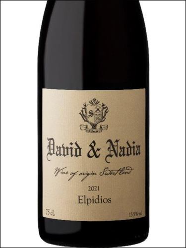 фото David & Nadia Elpidios Дэвид & Надя Эльпидиос ЮАР вино красное