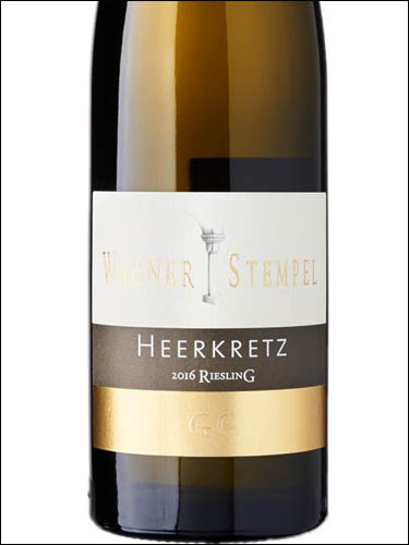 фото Wagner-Stempel Riesling Heerkretz GG Вагнер-Штемпель Рислинг Нееркрец ГГ Германия вино белое