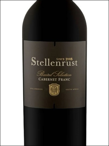 фото Stellenrust Barrel Selection Cabernet Franc Стелленрюст Баррель Селекшн Каберне Фран ЮАР вино красное