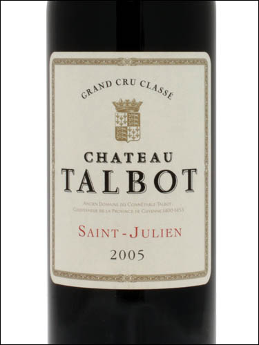 фото Chateau Talbot 4-eme Grand Cru Classe Saint-Julien AOC Шато Тальбо Сен-Жульен Франция вино красное