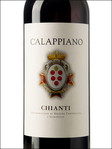 фото Calappiano Chianti DOCG Калаппьяно Кьянти Италия вино красное