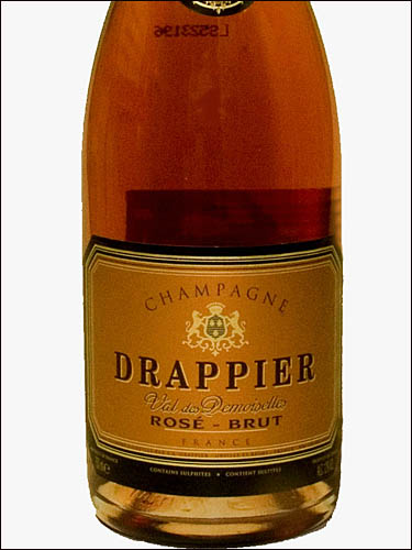 фото Champagne Drappier Val des Demoiselles Rose Brut Шампань Драппье Валь де Демуазелль Розе Брют Франция вино розовое