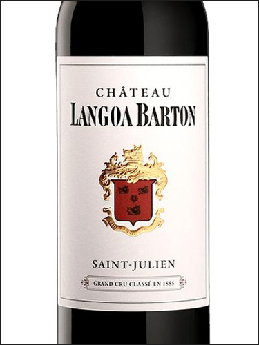 фото Chateau Langoa Barton 3-eme Grand Cru Classe Saint-Julien AOC Шато Лангоа Бартон Сен-Жюльен Франция вино красное
