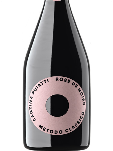 фото Cantina Puiatti Rose de Noirs Metodo Classico Кантина Пуятти Розе де Нуар Методо Классико Италия вино розовое