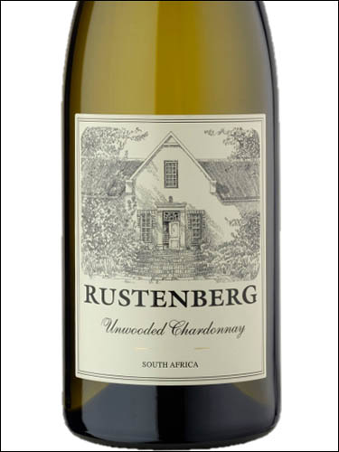 фото Rustenberg Unwooded Chardonnay Stellenbosch WO Рустенберг Анвудид Шардоне Стелленбош ВО ЮАР вино белое