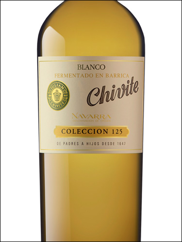 фото вино Chivite Coleccion 125 Blanco Fenmentado en Barrica Navarra DO 