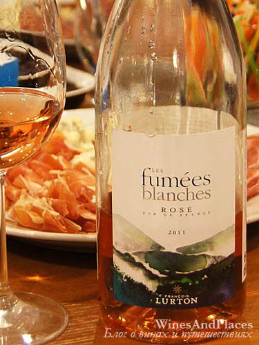 фото Francois Lurton Les Fumees Blanches Rose Франсуа Люртон Ле Фуме Бланш Розе Франция вино розовое