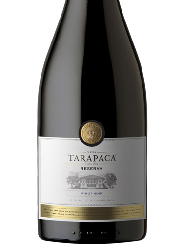 фото Vina Tarapaca Reserva Pinot Noir Винья Тарапака Резерва Пино Нуар Чили вино красное
