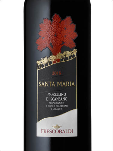 фото Frescobaldi Santa Maria Morellino di Scansano DOCG Фрескобальди Санта Мария Мореллино ди Скансано Италия вино красное
