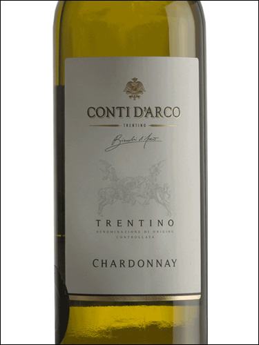 фото Conti d'Arco Chardonnay Trentino DOC Конти Д'Арко Шардоне Трентино Италия вино белое