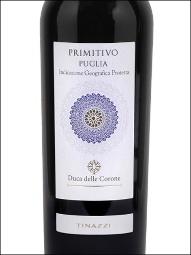 фото Tinazzi Duca delle Corone Primitivo Puglia IGP Тинацци Дука делле Короне Примитиво Апулия Италия вино красное