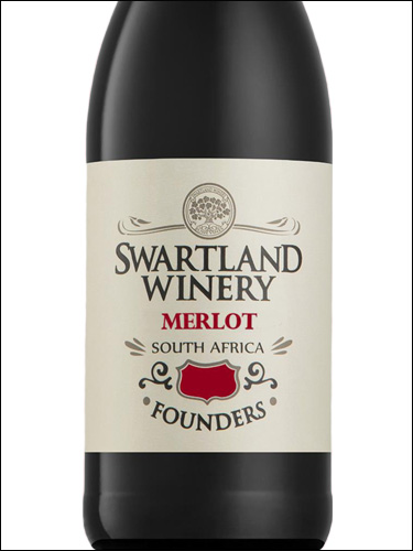 фото Swartland Winery Founders Merlot Свартланд Вайнери Фаундерс Мерло ЮАР вино красное