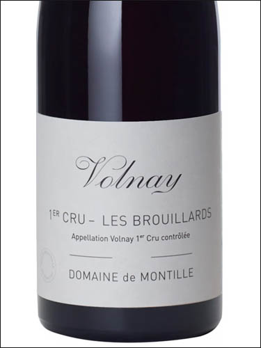 фото Domaine de Montille Les Brouillards Volnay 1-er Cru AOC Домен де Монтий Ле Бруйар Вольне Премьер Крю Франция вино красное