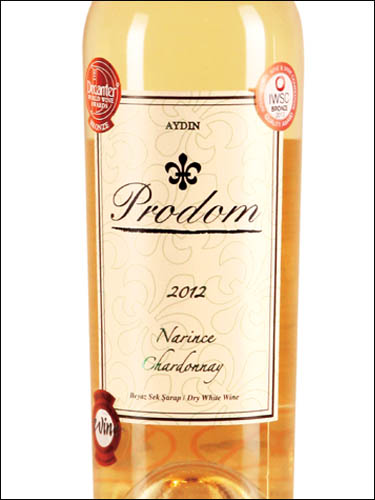 фото Prodom Narince-Chardonnay Продом Нариндже-Шардоне Турция вино белое