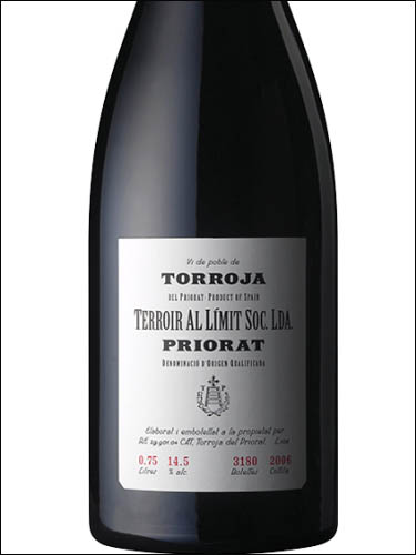 фото вино Terroir Al Limit Torroja Priorat DOQ 