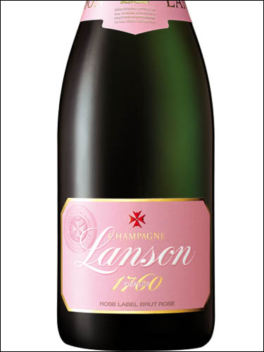фото Champagne Lanson Rose Label Brut Rose Шампанское Лансон Розе Лейбл Брют Розе Франция вино розовое