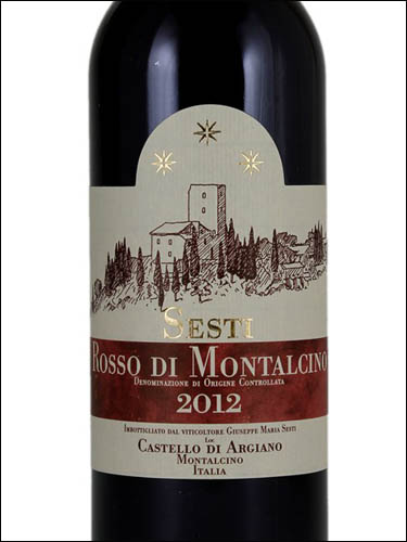 фото Sesti-Castello di Argiano Rosso di Montalcino DOC Сести-Кастелло ди Арджано Россо ди Монтальчино Италия вино красное