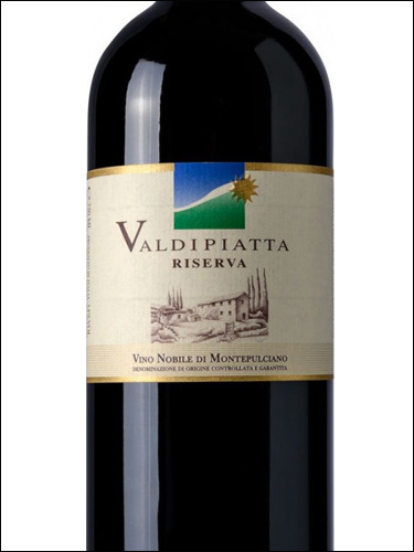 фото Valdipiatta Vino Nobile di Montepulciano Riserva DOCG Вальдипьятта Вино Нобиле ди Монтепульчано Ризерва Италия вино красное