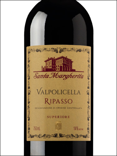 фото Santa Margherita Valpolicella Ripasso Superiore DOC Санта Маргарита Вальполичелла Рипассо Супериоре Италия вино красное