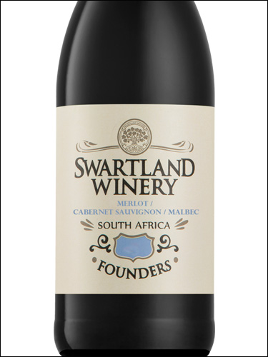 фото Swartland Winery Founders Bordeaux Blend Свартланд Вайнери Фаундерс Бордо Бленд ЮАР вино красное