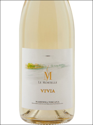 фото Le Mortelle Vivia Maremma Toscana DOC Ле Мортелле Вивиа Маремма Тоскана Италия вино белое