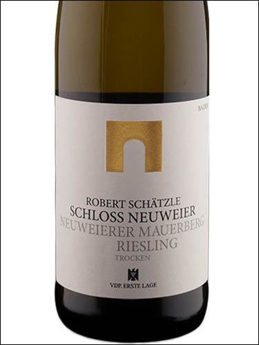 фото Neuweierer Mauerberg Riesling trocken Нойвайерер Мауэрберг Рислинг Германия вино белое