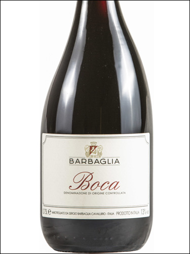 фото Barbaglia Boca DOC Барбалья Бока Италия вино красное