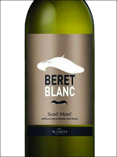 фото Plaimont Beret Blanc Saint-Mont AOP Плеймон Бере Блан Сен-Мон Франция вино белое