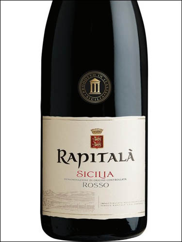 фото Rapitala Rosso Sicilia DOC Рапитала Россо Сицилия Италия вино красное