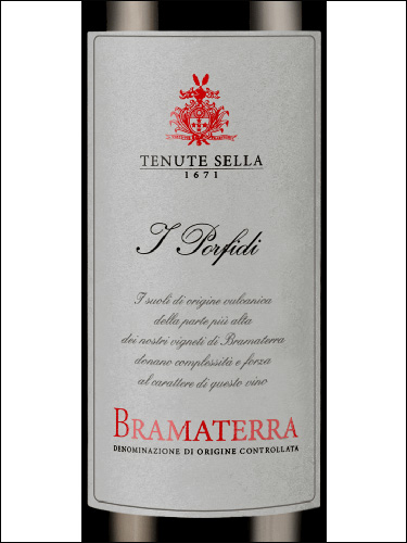 фото Tenute Sella I Porfidi Bramaterra DOC Тенуте Селла И Порфиди Браматерра Италия вино красное