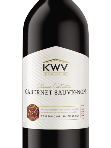 фото KWV Classic Collection Cabernet Sauvignon Western Cape WO КВВ Классик Коллекшн Каберне Совиньон Вестерн Кейп ЮАР вино красное