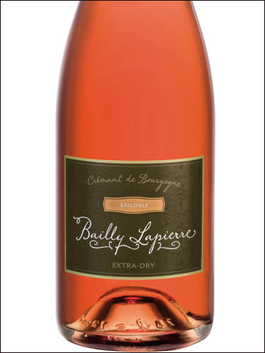 фото Bailly Lapierre Baigoule Rose Extra-Dry Cremant de Bourgogne AOC Байи Лапьер Бегуль Экстра-Брют Креман де Бургонь Франция вино розовое